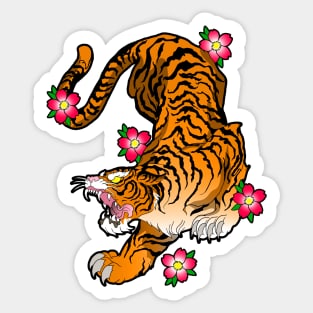 Asian Tiger Roar Sticker